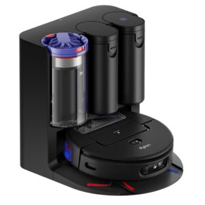 Dyson Spot + Scrub UMP robotas dulkių siurblys Ia1 dėka aptinka ir pašalina nuolatines dėmes