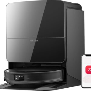 roborock Saros 10r robotas dulkių siurblys, pakeliamas ir ištraukiamas šepetys ir šluota, triguba apsaugos nuo susivėlimo sistema, daugiafunkcinė stotis 4.0, pažangus kliūčių vengimas, 7,98 cm plonas