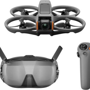 Fly Smart DJI Avata 2 Bundle (viena baterija), fpv dronas su 4K kamera, įtraukianti patirtis, įmontuota propelerio apsauga, 155 ⑤ FOV, kameros dronas su N3 ir RC Motion 3 akiniais