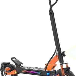 Suaugusiųjų elektrinis paspirtukas, 23,4 Ah akumuliatorius (autonomija 85 km), hidrauliniai amortizatoriai su rankenomis (priekis / galas), dviguba varomoji jėga + 2 varikliai, 12 colių bekelės padangos, 35 omai lipimas