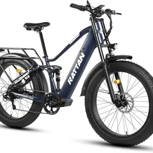 Rotango Pathfinder Pro elektrinis dviratis 26" suaugusiųjų riebalų dviratis, 48v 18Ah baterija, 120km diapazonas, stabdžiai ir pakaba