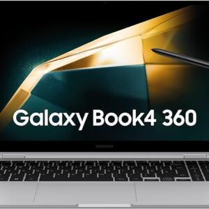 Samsung galaktika Book4 360 Ordinateur Nešiojami 15.6", Intel Evo platforma-Intel Core Ultra 7, 16Go RAM 512Go SSD Intel Grafika, Argent, clavier AZERTY FR