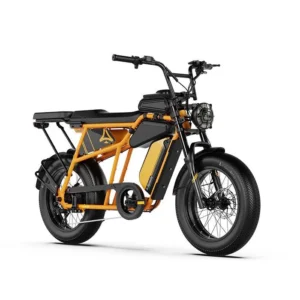 Elektrinis dviratis Cavet Air Plus 20x4.0" – 250 W variklis – išimama 48 V baterija – nuvažiuojamas atstumas iki 100 km – „Shimano“ 7 pavaros – geltonos spalvos.