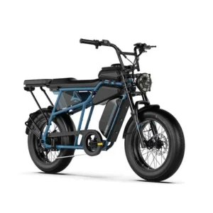 Elektrinis dviratis Cavet Air Plus 20x4.0" – 250 W variklis – išimama 48 V baterija – nuvažiuojamas atstumas iki 100 km – „Shimano“ 7 pavaros – mėlynos spalvos.